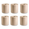 100% Recycled Hardwound Roll Paper Towels, 1-Ply, 7.88" x 800 Ft, Natural, 6 Rolls/Carton