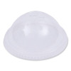 Pet Cold Cup Dome Lids, Fits 14 Oz To 24 Oz Cold Cups, Plastic, Clear, 100/Sleeve, 10 Sleeves/Carton