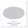Pet Cold Cup Lids, Fits 14 Oz To 24 Oz Cold Cups, Plastic, Clear, 100/Sleeve, 10 Sleeves/Carton