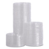 Pet Cold Cup Lids, Fits 14 Oz To 24 Oz Cold Cups, Plastic, Clear, 100/Sleeve, 10 Sleeves/Carton