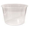 Microwavable Deli Containers, 16 Oz, 4.6" Diameter x 3" h, Clear, Plastic, 500/Carton