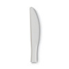 Plastic Cutlery, Mediumweight Knife, White, 1,000/Carton