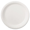 Coated Paper Dinnerware, Plate, 9" Dia, White, 50/Pack, 10 Packs/Carton