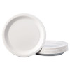Coated Paper Dinnerware, Plate, 9" Dia, White, 50/Pack, 10 Packs/Carton