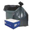 Can Liners, 56 Gal, 1.55 Mil, 43" x 48", Gray, 10 Bags/Roll, 5 Rolls/Carton