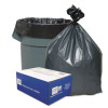 Can Liners, 45 Gal, 1.55 Mil, 39" x 46", Gray, 10 Bags/Roll, 5 Rolls/Carton
