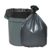 Can Liners, 60 Gal, 1.55 Mil, 39" x 56", Gray, 5 Bags/Roll, 5 Rolls/Carton