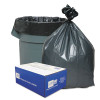 Can Liners, 60 Gal, 1.55 Mil, 39" x 56", Gray, 10 Bags/Roll, 5 Rolls/Carton