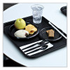 Hi-Impact Plastic Dinnerware, Plate, 6" Dia, Black, 1,000/Carton