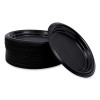 Hi-Impact Plastic Dinnerware, Plate, 6" Dia, Black, 1,000/Carton
