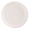 Paper Plates, 6" Dia, White, 1,000/Carton