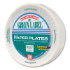 White Paper Plates, 6" Dia, 100/Pack, 10 Packs/Carton