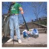 People's Paper Picker Pin Pole, 3.5 Ft, Black/Stainless Steel