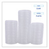 Souffle/Portion Cup Lids, Fits 1.5 Oz And 2 Oz Portion Cups, Plastic, Clear, 2,500/Carton