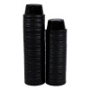 Souffle/Portion Cups, 2 Oz, Plastic, Black, 125/Sleeve, 20 Sleeves/Carton