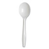 Plastic Cutlery, Mediumweight Soup Spoon, White, 1,000/Carton