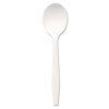 Plastic Cutlery, Mediumweight Soup Spoon, White, 1,000/Carton