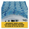 Microfiber Wet Room Pad, Split Nylon/Polyester Blend, 18", Blue, 12/Carton