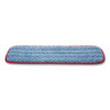 Microfiber Wet Mopping Pad, 18.5" x 5.5" x 0.5", Red