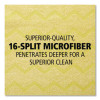 Reusable Cleaning Cloths, Microfiber, 16 X 16, Yellow, 12/Carton