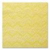 Reusable Cleaning Cloths, Microfiber, 16 X 16, Yellow, 12/Carton