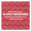Hygen Microfiber Cleaning Cloths, 16 X 16, Red, 12/Carton