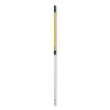 Hygen Quick-Connect Extension Handle, 4 Ft To 6 Ft, Yellow/Black