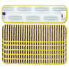Microfiber Scrubber Pad, Vertical Polyprolene Stripes, 18", Yellow, 6/Carton