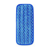 Microfiber Wall/Stair Wet Mopping Pad, 13.75 x 5.5 x 0.5, Blue