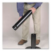 Smoker's Pole, Round, Steel, 0.9 Gal, 4 Dia x 41h, Black
