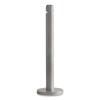 Smoker's Pole, Round, Steel, 0.9 Gal, 4 Dia x 41h, Silver