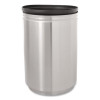 Designer Line Eclipse Waste Receptacle, 30 Gal, Steel, Stainless Steel