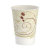 Symphony Design Wax-Coated Paper Cold Cups, Proplanet Seal, 9 Oz, White/Beige/Red, 100/Sleeve, 20 Sleeves/Carton