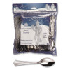 Reflections Heavyweight Plastic Utensils, Spoon, Silver, 40/Pack, 8 Packs/Carton