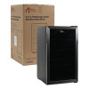 3.4 Cu Ft Beverage Cooler, Stainless Steel/Black