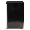 4.4 Cf Refrigerator, 19 1/2"w X 22"d X 33"h, Black/Stainless Steel