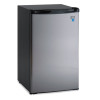 4.4 Cf Refrigerator, 19 1/2"w X 22"d X 33"h, Black/Stainless Steel
