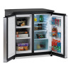 5.5 Cu.Ft. Side By Side Refrigerator/Freezer, Black/Platinum