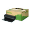 Linear Low Density Large Trash And Yard Bags, Open-Face, 33 Gal, 0.9 Mil, 32.5" x 40", Black, 80/Carton