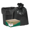 Linear Low Density Recycled Can Liners, 10 Gal, 0.85 Mil, 24" x 23", Black, 25 Bags/Roll, 20 Rolls/Carton
