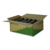 Linear Low Density Recycled Can Liners, 45 Gal, 1.65 Mil, 40" x 46", Black, 10 Bags/Roll, 10 Rolls/Carton