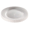 Classicware Plastic Plates, 9" Dia, Clear, 12/Pack