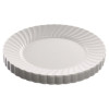 Classicware Plastic Dinnerware, Plates, 9" Dia, White, 12/Bag, 15 Bags/Carton