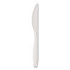 Reliance Mediumweight Cutlery, Standard Size, Knife, Plastic, White, 1,000/Carton