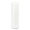High-Density Commercial Can Liners, 10 Gal, 8 Mic, 24" x 24", Natural, Interleaved Roll, 50 Bags/Roll, 20 Rolls/Carton