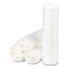 High-Density Commercial Can Liners, 10 Gal, 8 Mic, 24" x 24", Natural, Interleaved Roll, 50 Bags/Roll, 20 Rolls/Carton