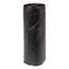 High-Density Commercial Can Liners, 16 Gal, 6 Mic, 24" x 33", Black, Interleaved Roll, 50 Bags/Roll, 20 Rolls/Carton