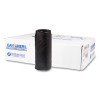 High-Density Commercial Can Liners, 16 Gal, 8 Mic, 24" x 33", Black, Interleaved Roll, 50 Bags/Roll, 20 Rolls/Carton
