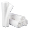 High-Density Commercial Can Liners, 30 Gal, 10 Mic, 30" x 37", Clear, Interleaved Roll, 25 Bags/Roll, 20 Rolls/Carton