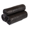 High-Density Commercial Can Liners, 33 Gal, 22 Mic, 33" x 40", Black, Interleaved Roll, 25 Bags/Roll, 10 Rolls/Carton